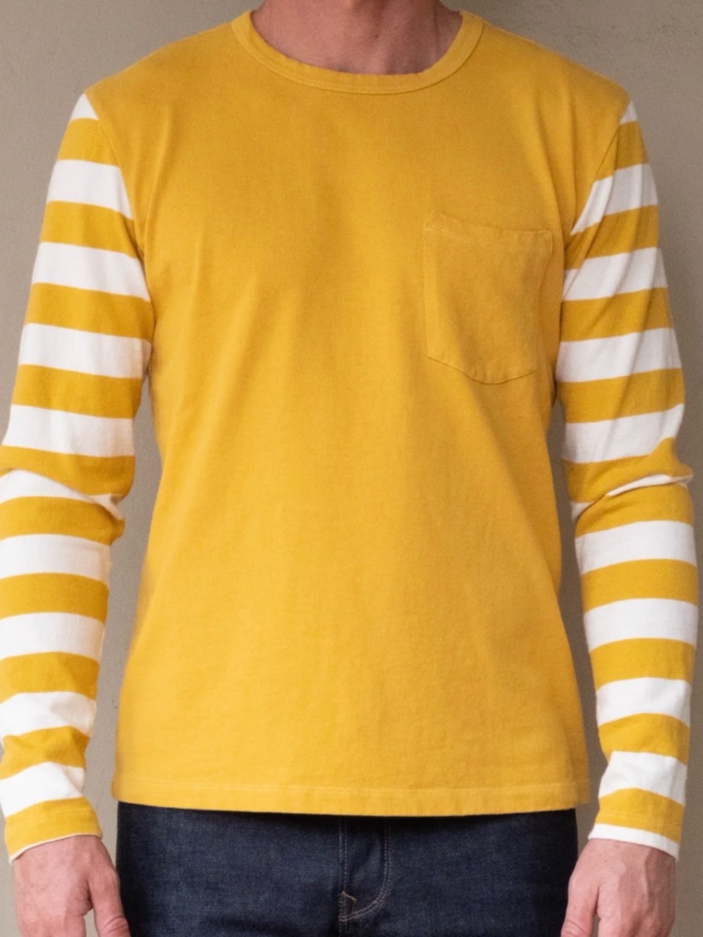 Freenote Cloth LS shifter tee mustard